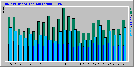 Hourly usage for September 2026