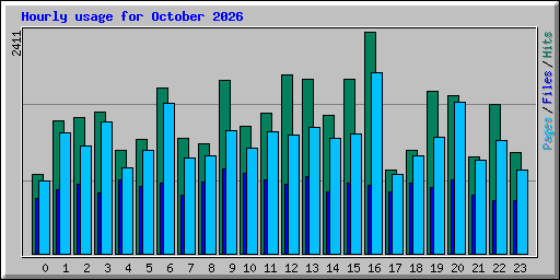 Hourly usage for October 2026
